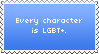 every character is LBGT+